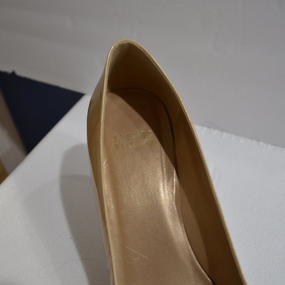 Stuart Weitzman Hummus Aniline Platform Pump, Size 9 Medium - Picture 7 of 10
